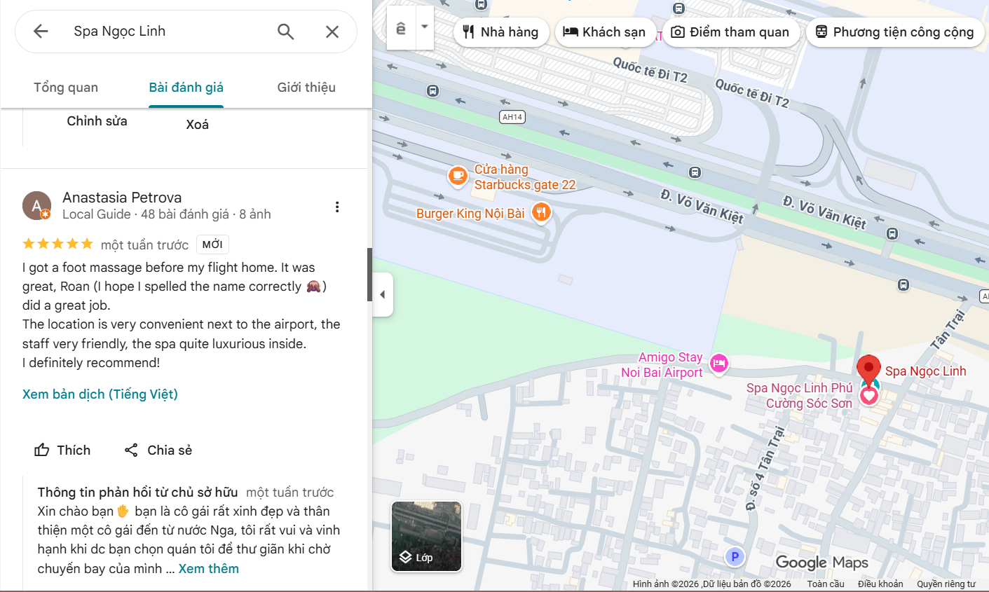 5 star spa review near Hanoi airport