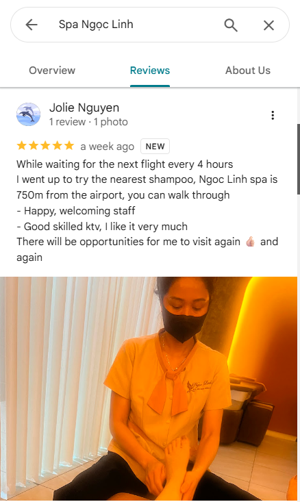 Relax after flight spa review